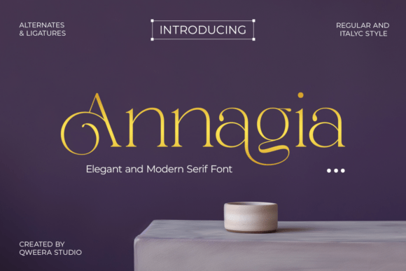 Annagia Font: Where Timeless Elegance Meets Modern Brand Strategy