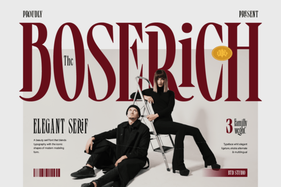 Boserich: A Modern Elegant Serif for High-End Design