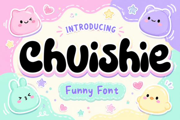 Chuishie: A Playful Bubble Font Full of Joy