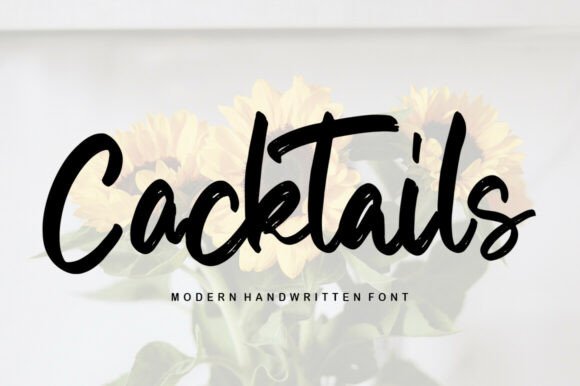 Cocktails: A Sweet Handwritten Font
