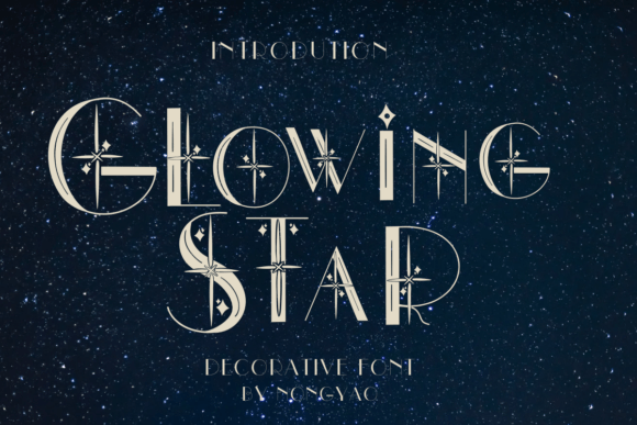 Glowing Star: A Stylish Decorative Font