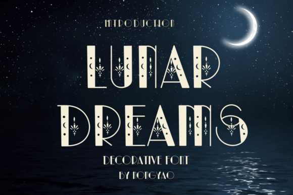 Lunar Dreams: A Decorative Font That Bridges Creativity, Connection, and Contemporary Design Practice