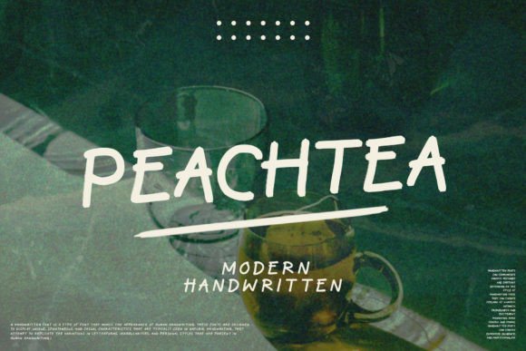Peachtea: The Handwritten Font That Feels Like a Thoughtful Note from a Friend