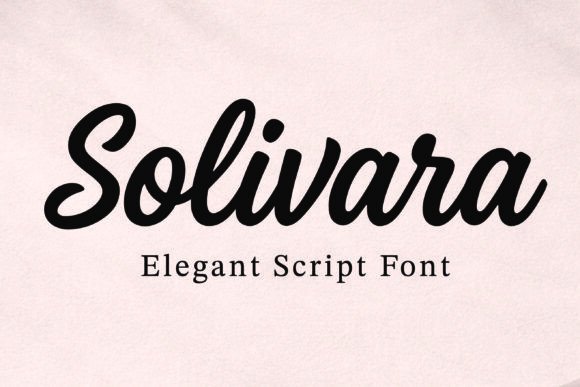 Solivara: A Modern Script Font for Elegant Typography