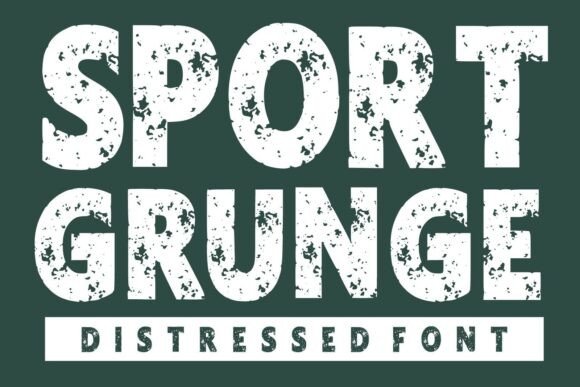 Sport Grunge: The Bold, Distressed Typeface That Delivers Athletic Energy—When Used Right