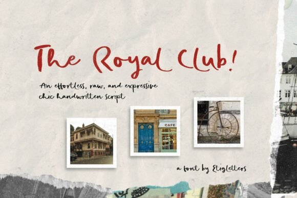 The Royal Club: A Handwritten Font That Brings Elegance to Your Designs