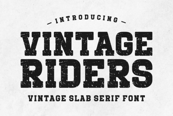 Vintage Riders: Where Typographic Boldness Meets Design Confidence